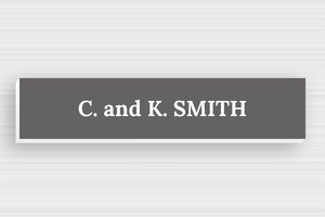 Self-adhesive Doorbell Signs - Engraved PVC - gris-souris-blanc - glue - en-uk-self-adhesive-door-sign-001-4-1748954980117