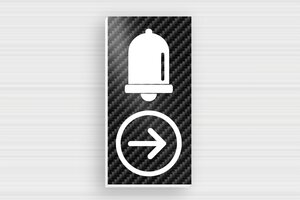 Self-adhesive Doorbell Signs - Self-Adhesive Door Sign - carbon-blanc - glue - en-uk-self-adhesive-door-sign-002-3-1748955008086