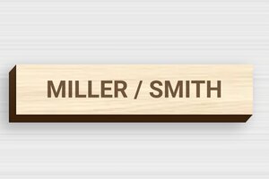 Self-adhesive Post Box Signs - Engraved Wood - erable - glue - en-uk-self-adhesive-mailbox-sign-001-5-1748960384694