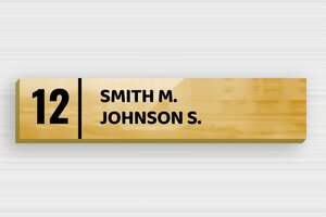 Self-adhesive Post Box Signs - Printed brass - poli-noir - glue - en-uk-self-adhesive-mailbox-sign-002-4-1748960402605