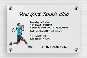 Sport Signs - Printed Aluminium - brosse-noir - screws-caps - en-uk-sports-club-sign-002-3-1748955881795