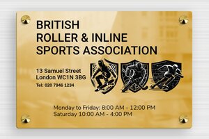 Sport Signs - Printed brass - poli-noir - screws-caps - en-uk-sports-club-sign-003-4-1748955944608
