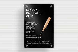 Aluminium Signs - Printed Aluminium - noir-blanc - screws-spacer - en-uk-sports-club-sign-004-2-1748955986376
