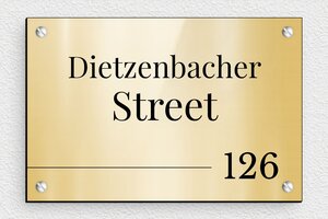 Stainless Steel House Number Signs - Engraved PVC - or-brillant-noir - screws - en-uk-stainless-steel-house-number-sign-003-3-1748960729293