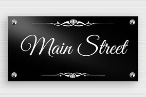 Street Name Signs - Printed Aluminium - noir-blanc - screws-caps - en-uk-street-sign-002-4-1748954179838