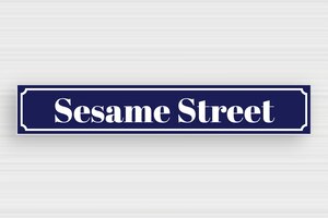 Street Name Signs - Engraved PVC - bleu-marine-blanc - none - en-uk-street-sign-002-5-1748954199553