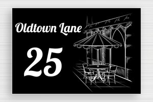 Street Name Signs - Engraved PVC - noir-blanc - glue - en-uk-street-sign-003-4-1748954229034