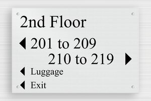 Hotel Signs - Printed Aluminium - brosse-noir - screws - en-uk-tourism-hotel-arrow-section-007-3-1748946063225