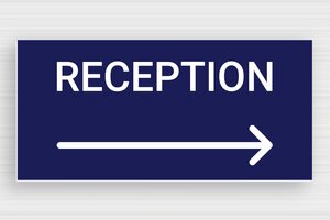 Hotel Signs - Directional Sign Reception Right - bleu-marine-blanc - glue - en-uk-tourism-hotel-direction-arrow-005-3-1748945957850