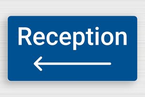 Hotel Signs - Reception Direction Sign - bleu-blanc - glue - en-uk-tourism-hotel-direction-arrow-006-3-1748946048582