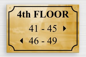 Hotel Signs - Printed brass - poli-noir - screws - en-uk-tourism-hotel-floor-section-014-3-1748946073846