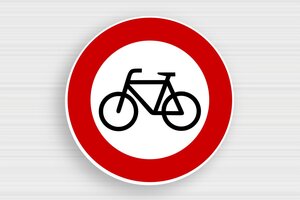 Traffic & Transport Signs - Sign ‘No entry for bicycles’ - custom - glue - en-uk-traffic-sign-001-3-1748953868291
