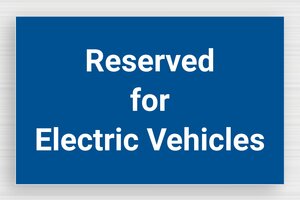 Traffic & Transport Signs - Sign 'Parking for Electric Vehicles' - bleu-blanc - glue - en-uk-traffic-signs-002-1-1748953812384
