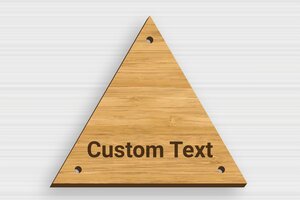 Triangular Signs - Engraved Wood - bambou - holes-only - en-uk-triangular-sign-003-2-1748959128902