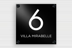 Gate Signs - Printed Aluminium - noir-blanc - screws-caps - en-uk-uk-villa-009-1-1748951844135 Gate Signs - Printed Aluminium - noir-blanc - screws-caps - en-uk-uk-villa-009-1-1748951844135