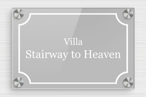 House Signs - Printed Plexiglass - custom - screws-caps - en-uk-villa-sign-013-1-1748951278166