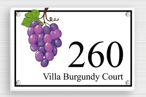 House Signs - Foam PVC - custom - screws - en-uk-villa-sign-015-1-1748951376754
