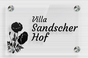 House Signs - Transparent Plexiglass - transparent - screws-spacer - en-uk-villa-sign-022-1-1748951251697