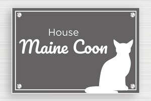 House Signs - Engraved PVC - gris-souris-blanc - screws - en-uk-village-sign-026-1-1748951400902