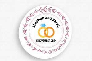 Round Signs - Badge Foam PVC - custom - badge - en-uk-wedding-sign-005-3-1748953386540