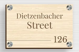 Wood House Number Signs - Engraved Wood - erable - screws-spacer - en-uk-wooden-house-number-sign-004-4-1748960865570