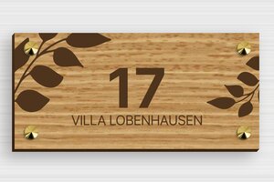 Wood House Number Signs - Printed Wood - chene - screws-caps - en-uk-wooden-house-number-sign-005-2-1748960884617