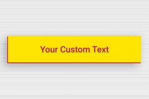 Signs by Color - Engraved PVC - jaune-rouge - none - en-uk-yellow-color-sign-001-4-1748958393135