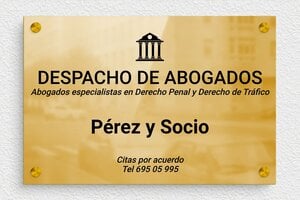 Placas de Latón para Puerta  - Latón - undefined - poli - screws-spacer - es-abogado-bronce-5-1747820556420