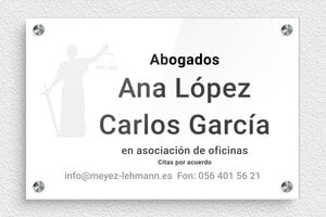 Placas para Abogados - Plexiglás - undefined - custom - screws-spacer - es-abogado-derecho-005-4-1747820671201