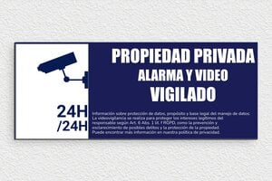Cartel "Zona Videovigilada" - Cartel de alarma y videovigilancia - undefined - custom - glue - es-alarma-cartel-006-1-1747822972270