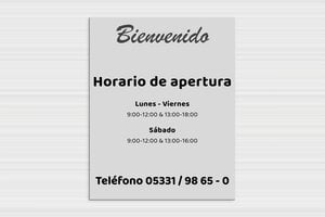 Placas para Tiendas - Aluminio Dibond - undefined - custom - none - es-area-negocio-horarios-004-3-1747817778257