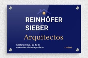 Placas Profesionales con Logo - Plexiglás - undefined - custom - screws-spacer - es-arquitecto-005-4-1747821003653