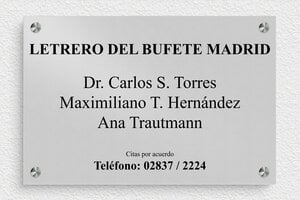 Placas Profesionales de Aluminio - Aluminio - undefined - anodise - screws-spacer - es-bufete-abogados-002-5-1747820567454