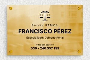 Placas para Abogados - Latón - undefined - poli - screws-spacer - es-bufete-abogados-003-1-1747820596909