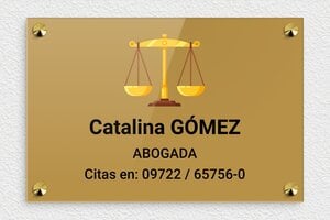 Placas para Abogados - Plexiglás - undefined - custom - screws-caps - es-bufete-cuadrado-001-3-1747820692553