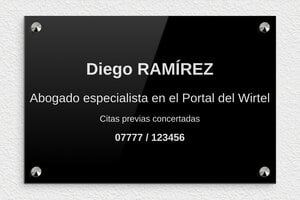 Placas para Abogados - Plexiglás - undefined - custom - screws-caps - es-bufete-de-abogados-004-0-1747820547743
