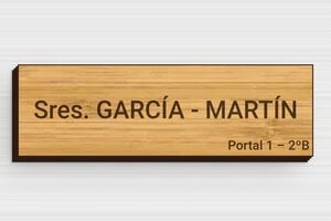 Placas de Madera para Buzón - Madera - undefined - bambou - none - es-buzon-senal-madera-001-3-1747890495925