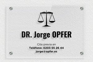 Placas para Abogados - Plexiglás transparente - undefined - transparent - screws-spacer - es-cartel-abogado-003-4-1747820607874