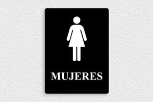 Carteles de Baño - Cartel para Baño de Mujeres - undefined - noir-blanc - glue - es-cartel-banos-mujeres-001-0-1747817979809