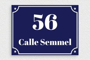 Placas con Nombre de Calle - PVC - undefined - bleu-marine-blanc - screws - es-cartel-calle-001-1-1747824930452