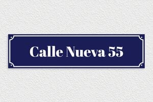 Placas con Nombre de Calle - PVC - undefined - bleu-marine-blanc - screws - es-cartel-calle-001-2-1747824932753