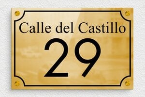 Placas para Puerta de Entrada - Latón - undefined - poli - screws-spacer - es-cartel-calle-002-3-1747824956127