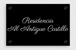 Placas para Casa - PVC - undefined - noir-blanc - screws-caps - es-cartel-casa-010-1-1747821707031