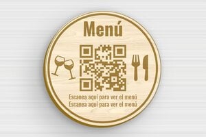 Placas con Código QR - Madera - undefined - erable - glue - es-cartel-codigo-qr-011-3-1747900139519