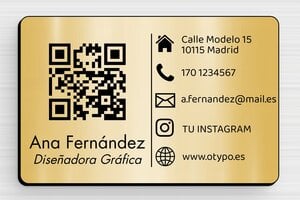 Placas de Plástico - PVC - undefined - or-brosse-noir - none - es-cartel-codigo-qr-014-3-1747900158202
