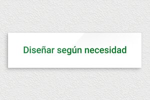 Placas Blancas - Plexiglás - undefined - blanc-vert - none - es-cartel-color-blanco-001-4-1747889793709