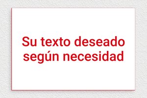 Placas Blancas - PVC - undefined - blanc-rouge - none - es-cartel-color-blanco-001-5-1747889796850