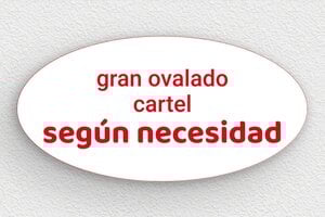 Placas de Plástico - PVC - undefined - blanc-rouge - none - es-cartel-color-blanco-002-5-1747889818083