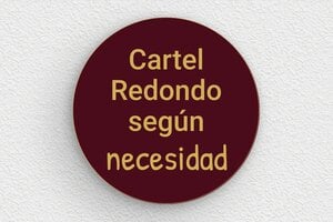 Placas por Color - PVC - undefined - bordeau-or - none - es-cartel-color-burdeos-001-3-1747889243415