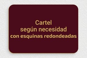 Placas por Color - PVC - undefined - bordeau-or - none - es-cartel-color-burdeos-002-5-1747889270250